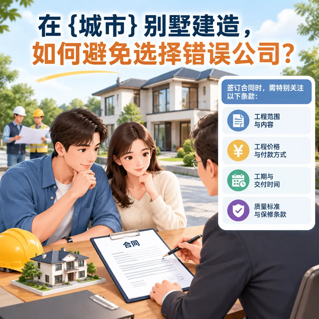 在 花溪 别墅建造,如何避免选择错误公司?
