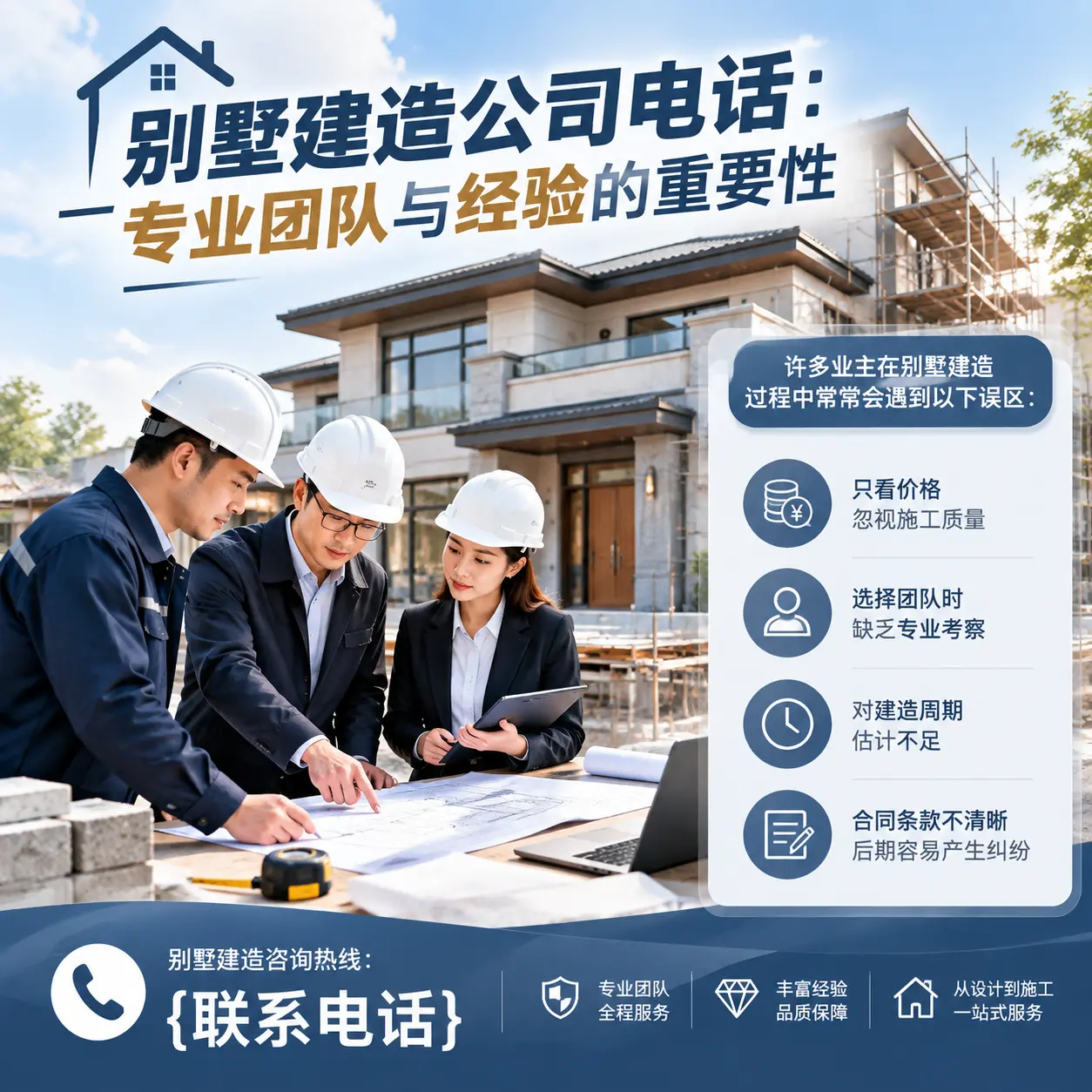 花溪别墅建造公司电话:专业团队与经验的重要性