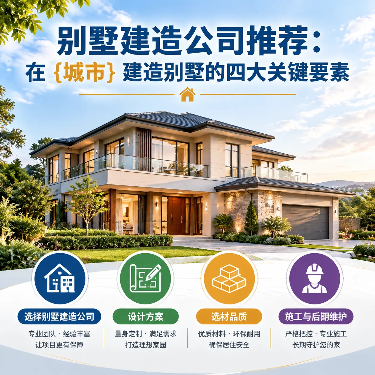 别墅建造公司推荐:在 花溪 建造别墅的四大关键要素