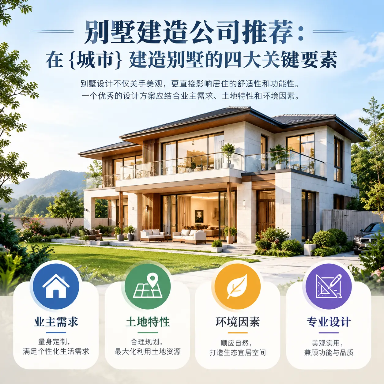 别墅建造公司推荐:在 花溪 建造别墅的四大关键要素
