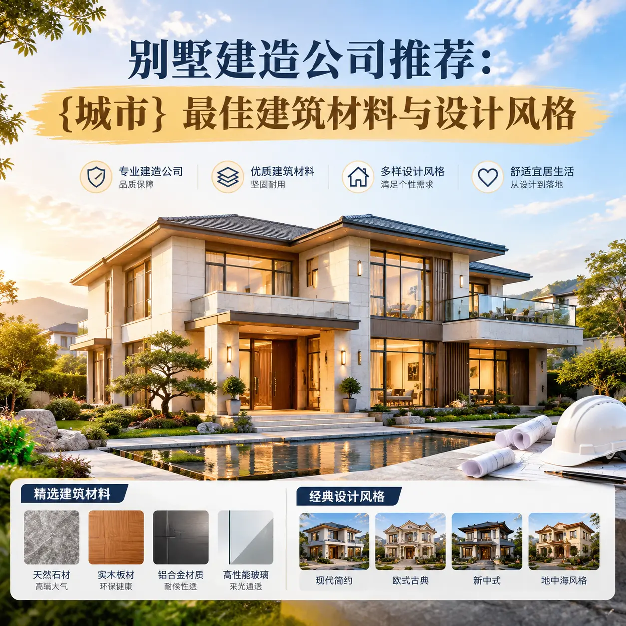 别墅建造公司推荐: 花溪 最佳建筑材料与设计风格