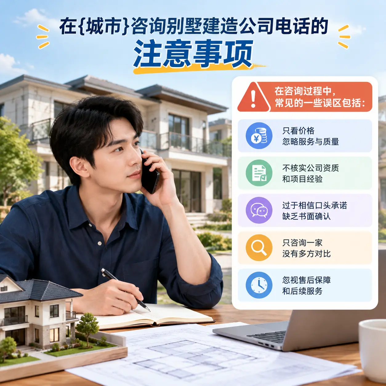 在花溪咨询别墅建造公司电话的注意事项
