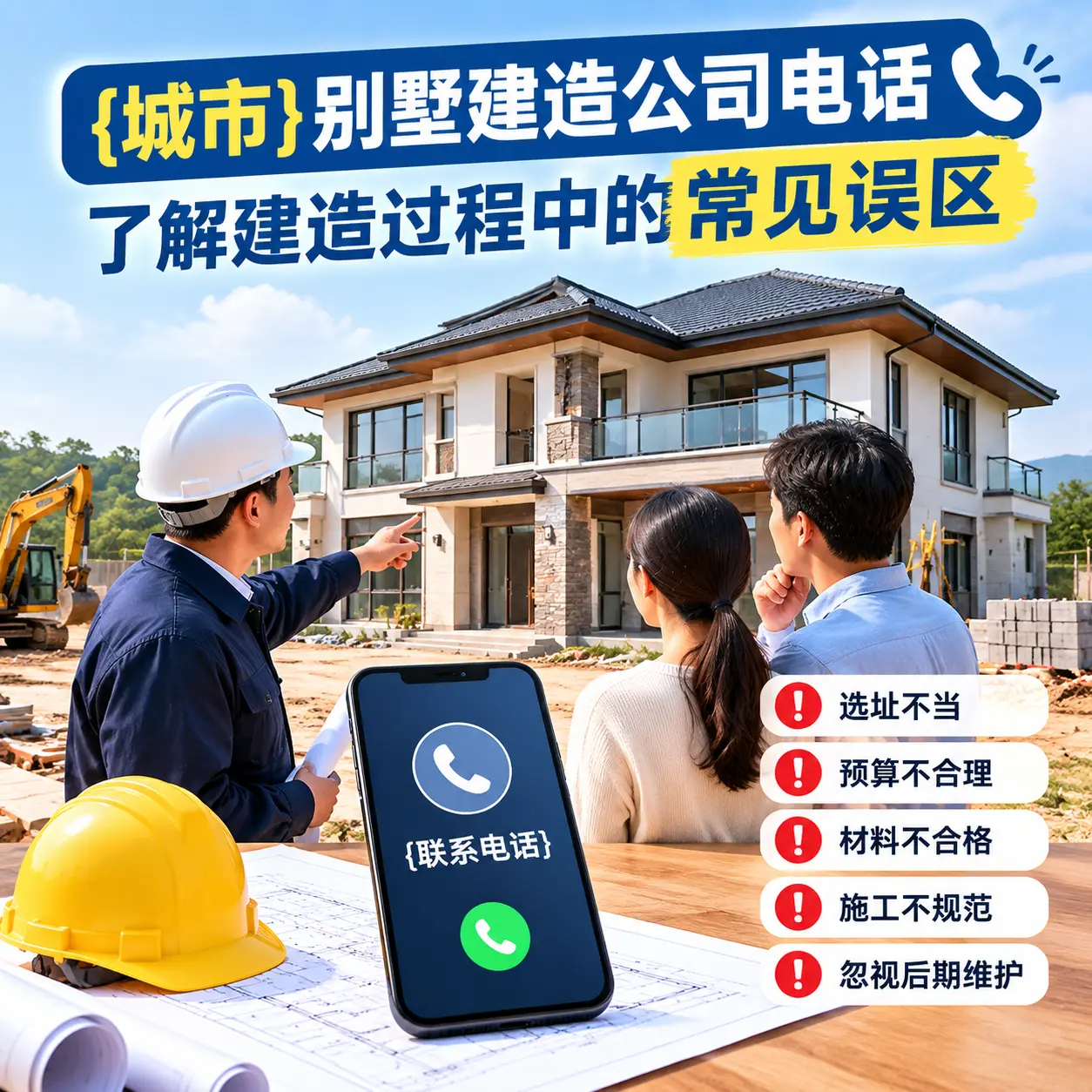 花溪别墅建造公司电话，了解建造过程中的常见误区