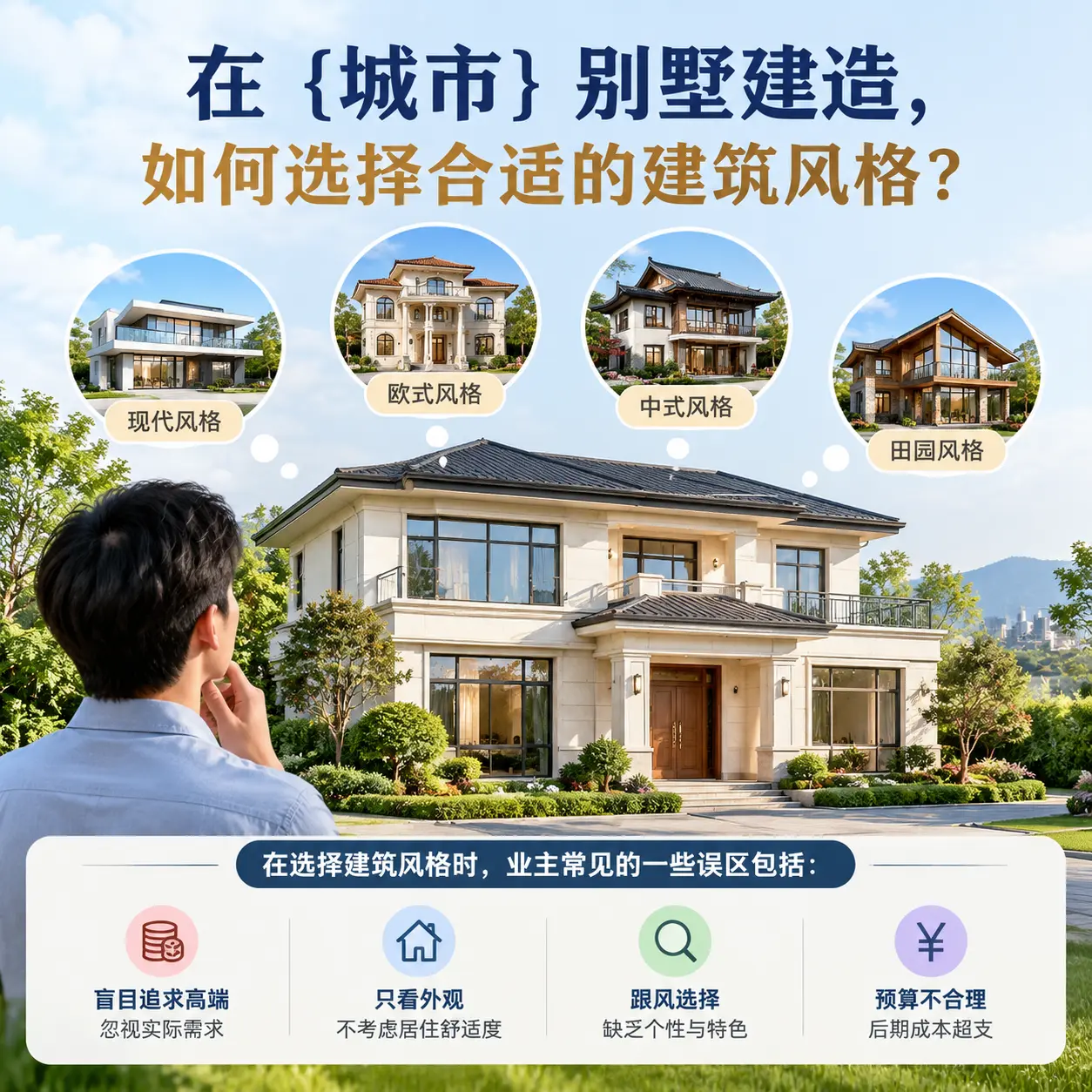 在 花溪 别墅建造，如何选择合适的建筑风格？